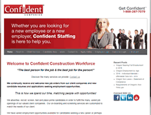 Tablet Screenshot of confidentconstructionworkforce.com